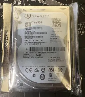 **ZERO HOURS**-ST500LM021-Seagate Laptop Thin HDD 500GB 2.5"SATA 6Gb/s HD **ZERO HOURS**-ST500LM021-Seagate Laptop Thin HDD 500GB 2.5"SATA 6Gb/s HD