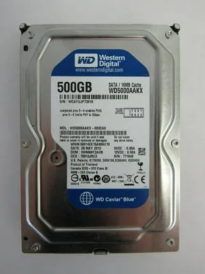 **ZERO HOURS**-WD5000AAKX-Western Digital 500GB,Internal,7200 RPM,3.5inch HD **ZERO HOURS**-WD5000AAKX-Western Digital 500GB,Internal,7200 RPM,3.5inch HD