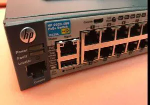 HP 2920-48G J9729A 48-Port PoE+ Gigabit Ethernet Switch No Power supply HP 2920-48G J9729A 48-Port PoE+ Gigabit Ethernet Switch No Power supply