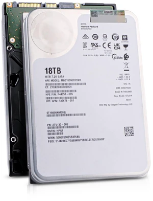 HP/Seagate Exos X18 ST18000NM002J 18TB 7.2K RPM SATA 6Gb/s 512e 256MB 3.5" HDD HP/Seagate Exos X18 ST18000NM002J 18TB 7.2K RPM SATA 6Gb/s 512e 256MB 3.5" HDD