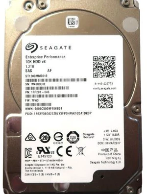 (NOT FOR HOME PC!) Seagate ST1200MM0018 1.2TB 2.5" SAS 12Gbps 10K 520B Enterprise HDD (NOT FOR HOME PC!) Seagate ST1200MM0018 1.2TB 2.5" SAS 12Gbps 10K 520B Enterprise HDD