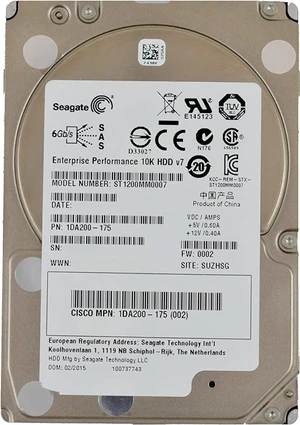 (NOT FOR HOME PC!) ST1200MM0007 Seagate 1.2TB 10KRPM 6Gb/s 2.5" SAS HDD Hard Drive - (0 HRS) (NOT FOR HOME PC!) ST1200MM0007 Seagate 1.2TB 10KRPM 6Gb/s 2.5" SAS HDD Hard Drive - (0 HRS)