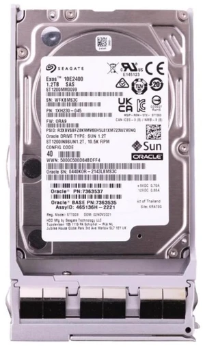 (NOT FOR HOME PC!) Oracle Sun 1.2TB 10K SAS 12Gb/s 2.5" SFF Enterprise HDD 7363537 ST1200MM0099 (NOT FOR HOME PC!) Oracle Sun 1.2TB 10K SAS 12Gb/s 2.5" SFF Enterprise HDD 7363537 ST1200MM0099