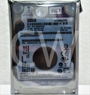 WD5000LPCX Western Digital BLUE 500GB 5.4K RPM 6Gb/s 2.5" SATA HDD Hard Drive WD5000LPCX Western Digital BLUE 500GB 5.4K RPM 6Gb/s 2.5" SATA HDD Hard Drive