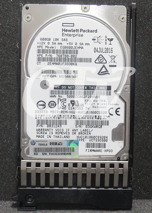(NOT FOR HOME PC!) 0-HOURS 787646-001 768788-002 J9F46A HPE 600GB 10K 12G 2.5in SAS Hard Drive (NOT FOR HOME PC!) 0-HOURS 787646-001 768788-002 J9F46A HPE 600GB 10K 12G 2.5in SAS Hard Drive