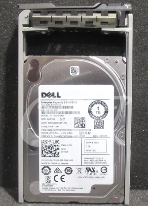 31N08 ST1000NX0423 Dell ENTERPRISE 1TB 7.2KRPM 6Gbps 2.5" SATA SERVER Hard Drive 31N08 ST1000NX0423 Dell ENTERPRISE 1TB 7.2KRPM 6Gbps 2.5" SATA SERVER Hard Drive