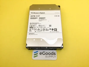 WUH722020CLE6L4 WD Ultrastar DC HC555 20TB 7.2K SATA 6Gb/s 512e 3.5in HDD WUH722020CLE6L4 WD Ultrastar DC HC555 20TB 7.2K SATA 6Gb/s 512e 3.5in HDD