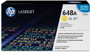 HP 648A Yellow Original LaserJet Toner Cartridge, ~11,000 pages, CE262A HP 648A Yellow Original LaserJet Toner Cartridge, ~11,000 pages, CE262A