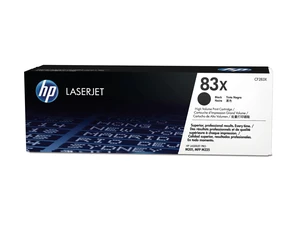 HP 83X High Yield Black Original LaserJet Toner Cartridge, ~2,200 pages, CF283X HP 83X High Yield Black Original LaserJet Toner Cartridge, ~2,200 pages, CF283X