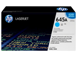 HP 645A Cyan Original LaserJet Toner Cartridge, ~12,000 pages, C9731A HP 645A Cyan Original LaserJet Toner Cartridge, ~12,000 pages, C9731A