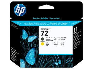 HP 72 Matte Black and Yellow DesignJet Printhead, C9384A HP 72 Matte Black and Yellow DesignJet Printhead, C9384A