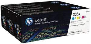 HP 305A 3-pack Cyan/Magenta/Yellow Original LaserJet Toner Cartridges, Per HP 305A 3-pack Cyan/Magenta/Yellow Original LaserJet Toner Cartridges, Per