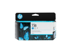 HP 738 130-ml Cyan DesignJet Ink Cartridge, 498N5A HP 738 130-ml Cyan DesignJet Ink Cartridge, 498N5A
