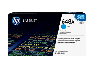 HP 648A Cyan Original LaserJet Toner Cartridge, ~11,000 pages, CE261A HP 648A Cyan Original LaserJet Toner Cartridge, ~11,000 pages, CE261A