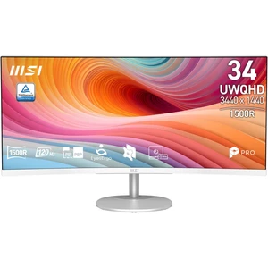MSI PRO MP341CQW E12 34" UltraWide QHD 2K Curved Monitor Adaptive Sync HDR Ready MSI PRO MP341CQW E12 34" UltraWide QHD 2K Curved Monitor Adaptive Sync HDR Ready