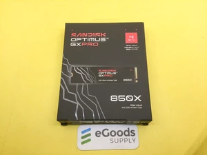 SANDISK Optimus GX PRO 850X 4TB PCIe 4.0 NVMe M.2 2280 SSD SDSP81400TAN SANDISK Optimus GX PRO 850X 4TB PCIe 4.0 NVMe M.2 2280 SSD SDSP81400TAN