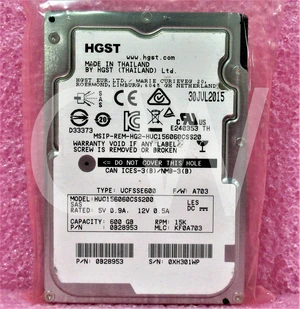 (NOT FOR HOME PC!) HUC156060CSS200 0B28953 Hitachi 600GB 15000RPM 12Gb/s 2.5" SAS HDD Hard Drive (NOT FOR HOME PC!) HUC156060CSS200 0B28953 Hitachi 600GB 15000RPM 12Gb/s 2.5" SAS HDD Hard Drive