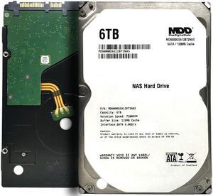 MDD 6TB 7200RPM 128MB Cache SATA 6.0Gb/s 3.5" Hard Drive for NAS Network Storage