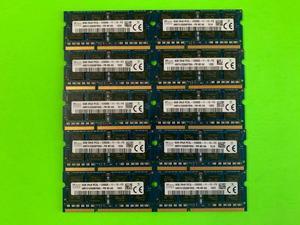 LOT OF 10 X HYNIX 8GB DDR3 Laptop Ram Memory 2Rx8 PC3L-12800S - HMT41GS6BFR8A-PB
