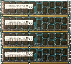 (NOT FOR HOME PC!) 32GB 4X8GB DDR3 1600MHz ECC REG MEMORY FOR ASRock EP2C602-4L/D16 SSI EEB Server