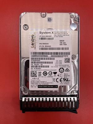 (NOT FOR HOME PC!) Lenovo 600G 15K 2.5 in Tray 00WG665 00WG666 00WG669 - OEM