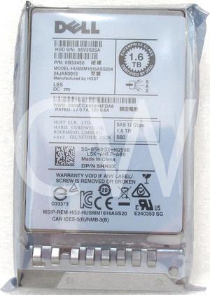 (NOT FOR HOME PC!) 5HR3X 05HR3X Dell ENTERPRISE 1.6TB 12Gbps 2.5in SAS Solid State Drive (SSD)