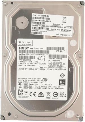(NOT FOR HOME PC!) HGST 4TB 7200 RPM SAS 3.5" HDD for DS4246, DS212C, FAS2620 0F22948
