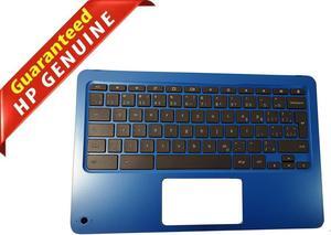 HP Laptop Palmrest Cover w/ Keyboard Assembly Chromebook 11 G5 EE Nsk-xe0sq Blue