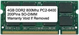 4GB DDR2 800 MHz PC2-6400 Sodimm Memory for IBM Lenovo HP Dell Laptop Apple - OEM