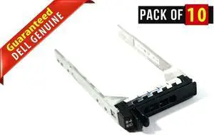 LOT OF 10 KF248 F830C GX61R 2.5" SATA/SAS Tray Dell PowerEdge 1900 2900 2950