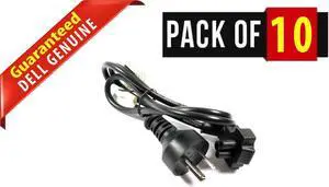 LOT x 10 Dell 1M 250V 3-Prong AC Power Adapter Cable Cord 0TX401 TX401 MT731