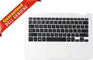 Dell Inspiron 11 3185 Touchpad 2-in-1 Palmrest Laptop Keyboard White 6NCX7 F5JCC