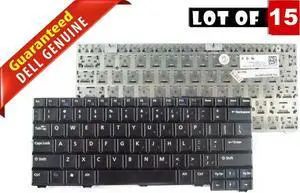 LOT x 15 Dell Latitude 2100 2110 2120 US English Laptop Keyboard Black NW3XM