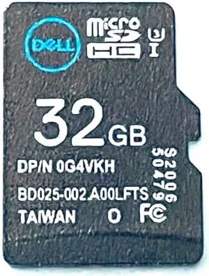 G4VKH DELL 32GB MICRO SD HC CLASS 10 MEMORY CARD R740 R640 0PD22 0G4VKH