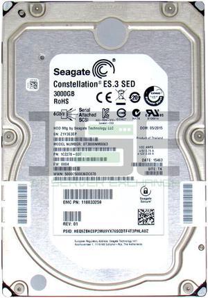 (NOT FOR HOME PC!) EMC ST3000NM0063 3TB 3.5" HDD SAS2 6GB/s