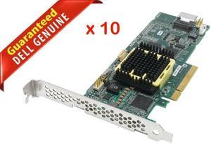 (NOT FOR HOME PC!) Lot of 10 Adaptec Raid Controller Card 4-PORT 128MB SAS-SATA PCI-E x8 ASR-2405