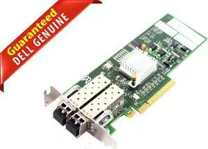 Dell 7T5GY Brocade 825 2-Port FC Host Bus Adapter Card BR-825 w/2 8Gb SFP 5GYTY