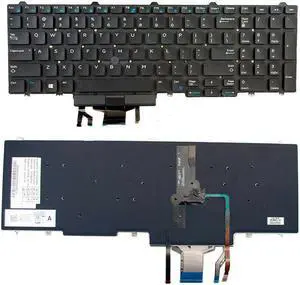Genuine US Laptop Backlit Keyboard DELL Precision 7710 M7710 No Frame