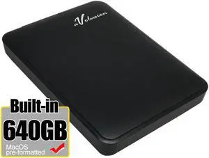 Avolusion 640GB USB 3.0 Portable External Hard Drive for Mac, MacBook, iMac