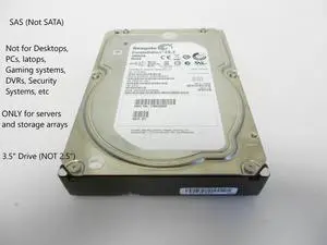 (NOT FOR HOME PC!) Seagate 3TB 7.2K SAS 3.5" Storage Server Hard Drive 6Gb/s ST3000NM0023 Dell HP