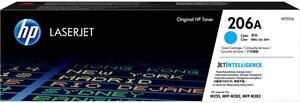 HP 206A Cyan Original LaserJet Toner Cartridge, ~1,250 pages, W2111A