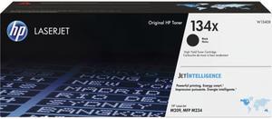 HP 134X High Yield Black Original LaserJet Toner Cartridge, ~2,400 pages, W1340X