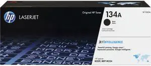 HP 134A Black Original LaserJet Toner Cartridge, ~1,100 pages, W1340A