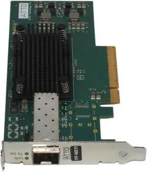 ATTO FF-NS11 FastFrame NS11 1-Port 10GbE SFP+ PCIe 2.0 NIC FFRM-NS11-000 SFF