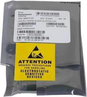 HPE 867334-B21 622FLR-SFP28 10/25GbE 2Pt SFP28 FlexibleLOM 869572-001 867332-001