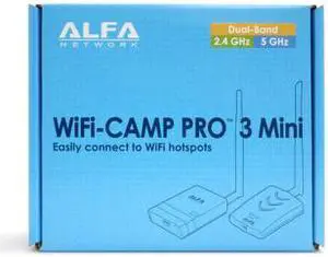 Alfa WiFi Camp Pro 3 Mini R36AH Extender Bundle USB +Clip Dual Band 802.11ac
