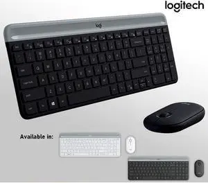 Logitech MK470 Slim Compact Ultra Quiet 2.4 GHz Wireless Keyboard & Mouse Combo