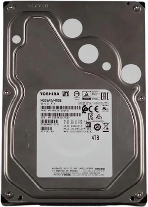 Toshiba MG08ADA400E 4TB 3.5" SATA 6Gbps 7.2K HDD Enterprise-Class Drive Toshiba MG08ADA400E 4TB 3.5" SATA 6Gbps 7.2K HDD Enterprise-Class Drive