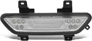 DNA Motoring 3BL-FM15-3D-LED-CH For 2015 to 2018 Ford Mustang 3D LED Bar Third 3rd Tail Brake Light Reverse / Back Up Rear Fog Lamp Chrome Housing 16 17