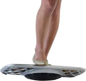 BASE+ Standing Desk Balance Board - Balance Board Standing Desk Safe Easy to Use Non-Distracting Bamboo Aluminum Balance Boards Stay Active While Being Productive with Our balance trainer wobble board